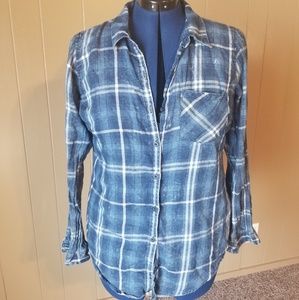 Blue Plaid Button Down
